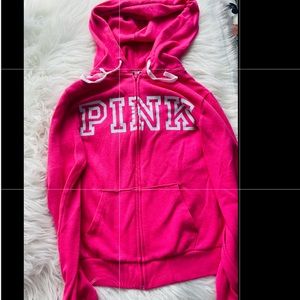 PINK zip up hoodie